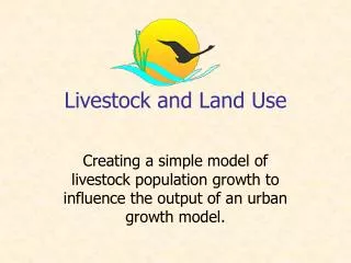 Livestock and Land Use