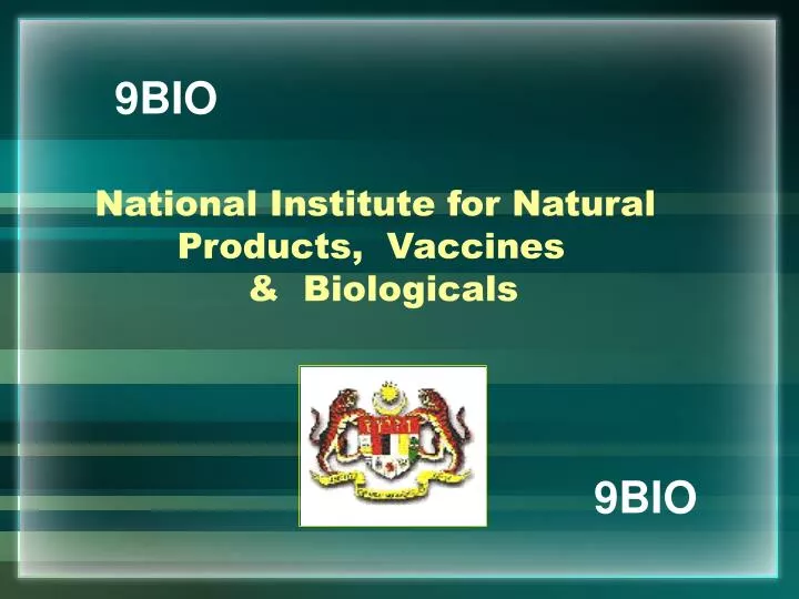 national institute for natural products vaccines biologicals