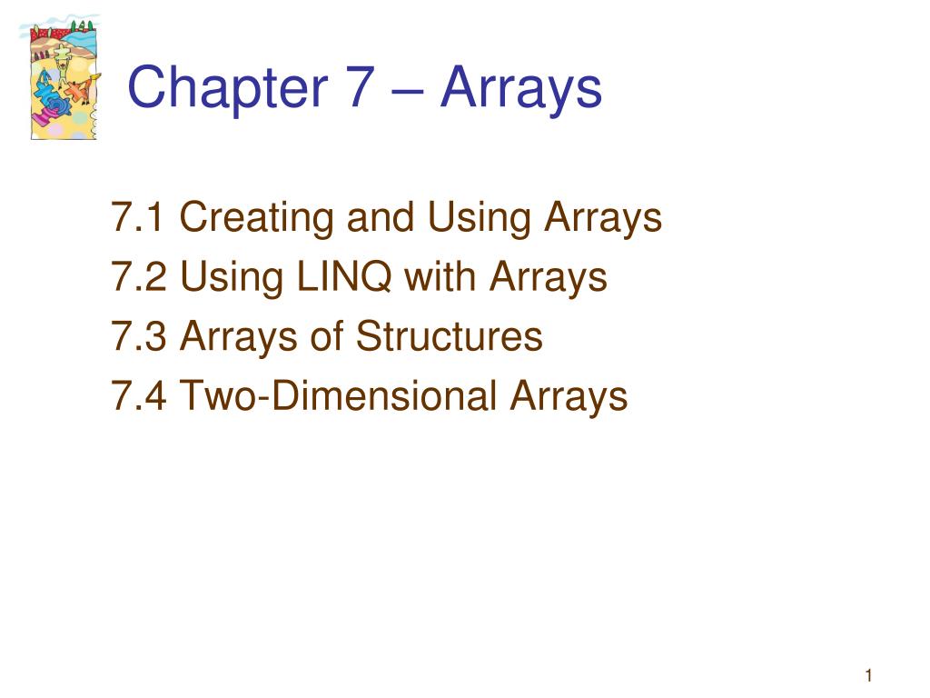 PPT - Chapter 7 – Arrays PowerPoint Presentation, free download - ID ...