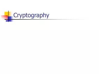 Cryptography