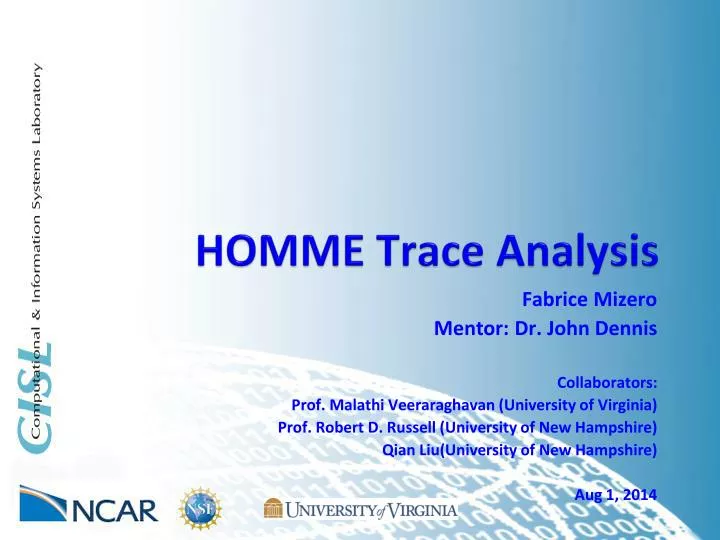 homme trace analysis