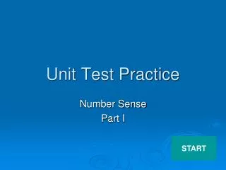 Unit Test Practice