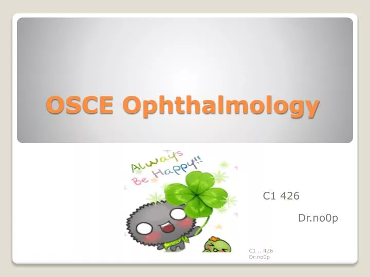 osce ophthalmology