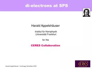 di-electrons at SPS