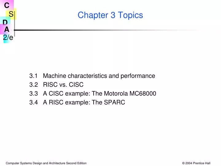 chapter 3 topics