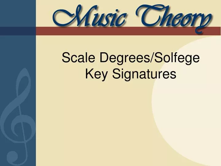 scale degrees solfege key signatures