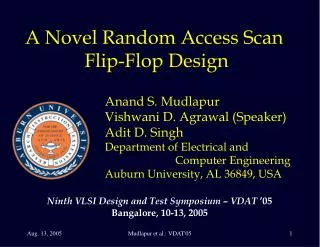 A Novel Random Access Scan Flip-Flop Design