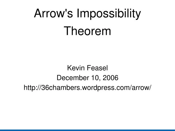 kevin feasel december 10 2006 http 36chambers wordpress com arrow