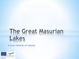The Great Masurian Lakes