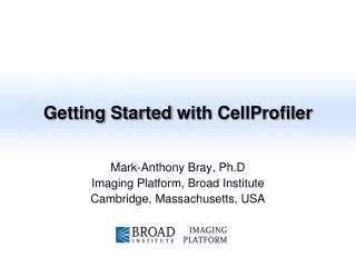 Getting Started with CellProfiler
