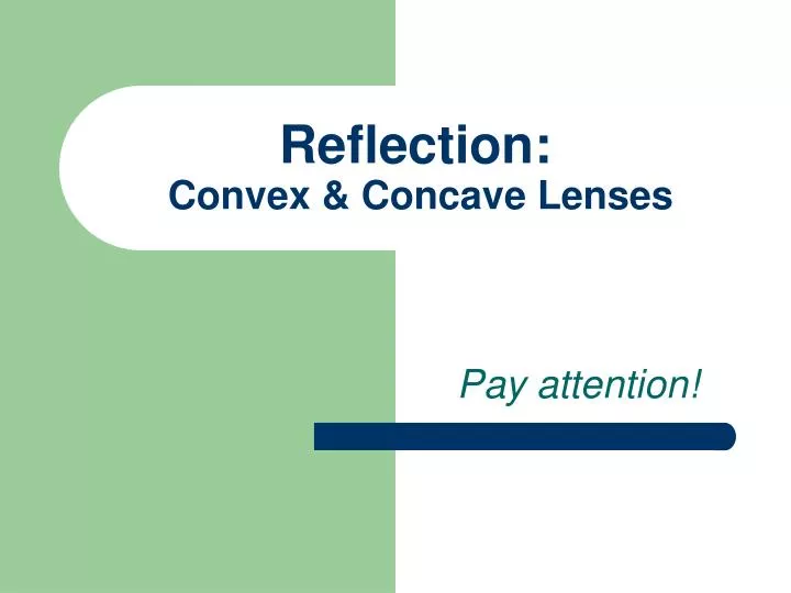 reflection convex concave lenses