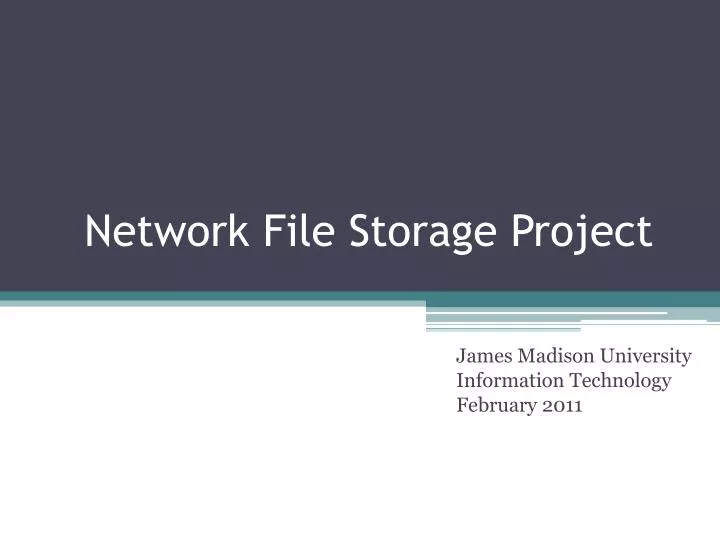 network file storage project