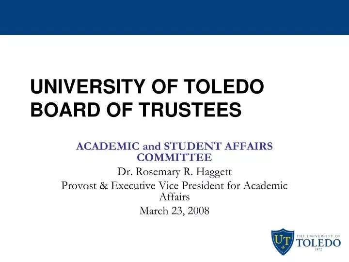 university of toledo board of trustees
