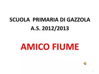 amico fiume