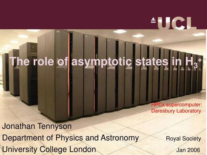 the role of asymptotic states in h 3
