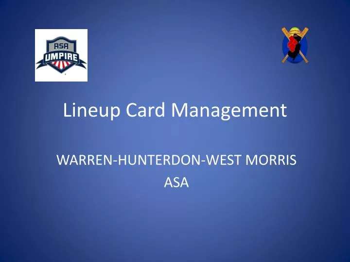 lineup card management