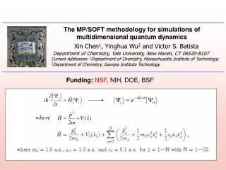 The MP/SOFT methodology for simulations of multidimensional quantum dynamics
