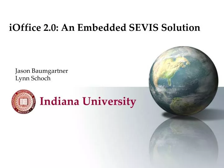 ioffice 2 0 an embedded sevis solution
