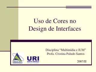 uso de cores no design de interfaces