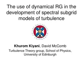 The use of dynamical RG in the development of spectral subgrid models of turbulence