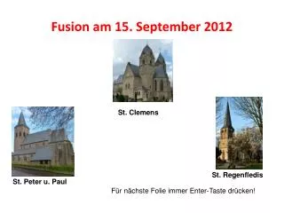 fusion am 15 september 2012