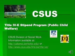 title iv e stipend program public child welfare