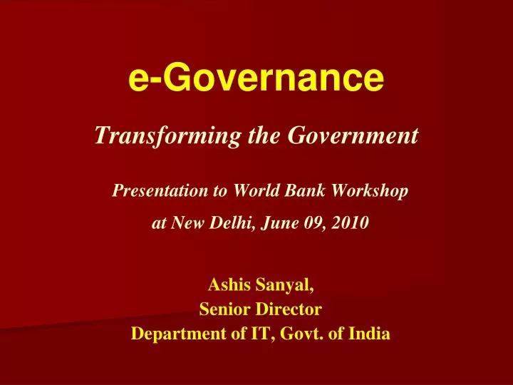 e governance