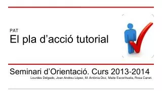 pat el pla d acci tutorial