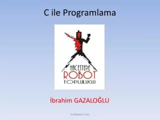 c ile programlama