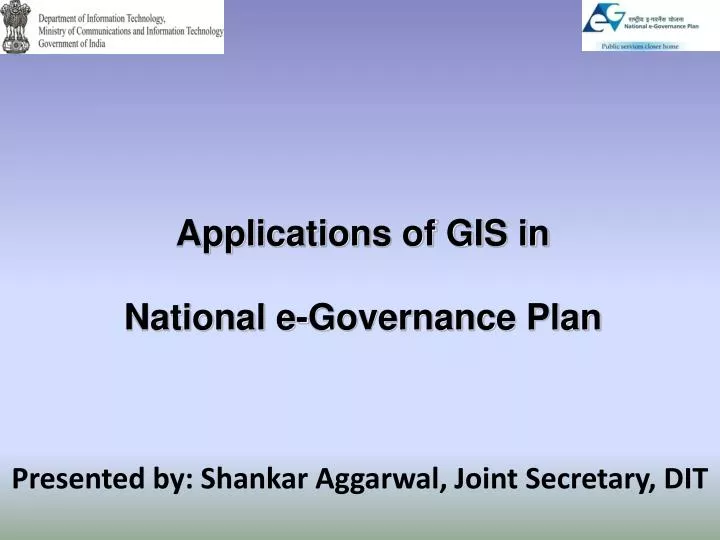 applications of gis in national e governance plan
