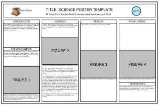 TITLE: SCIENCE POSTER TEMPLATE
