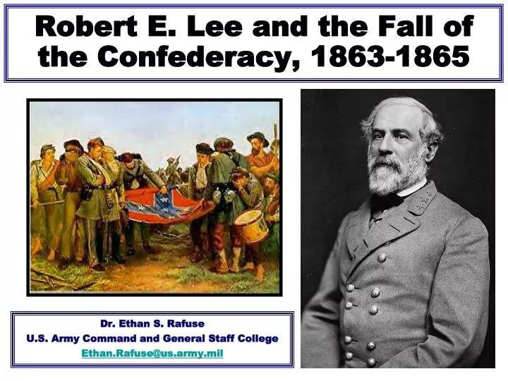 robert e lee and the fall of the confederacy 1863 1865