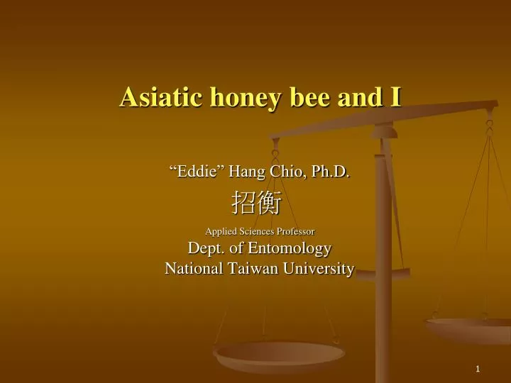 asiatic honey bee and i