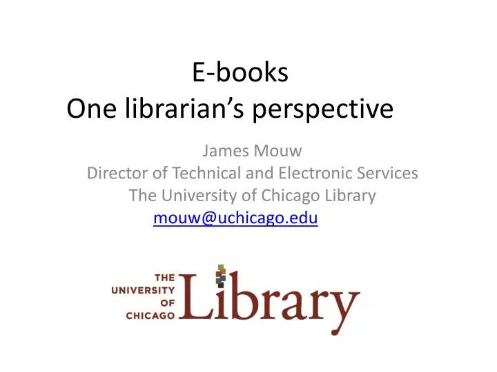 e books one librarian s perspective