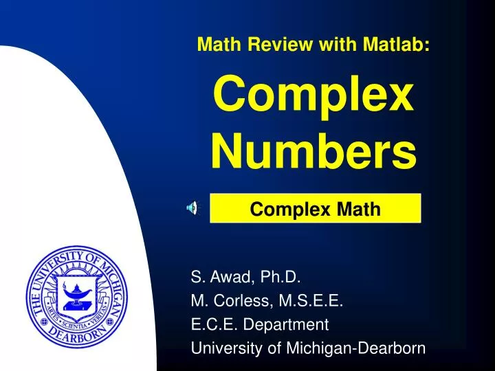 complex numbers