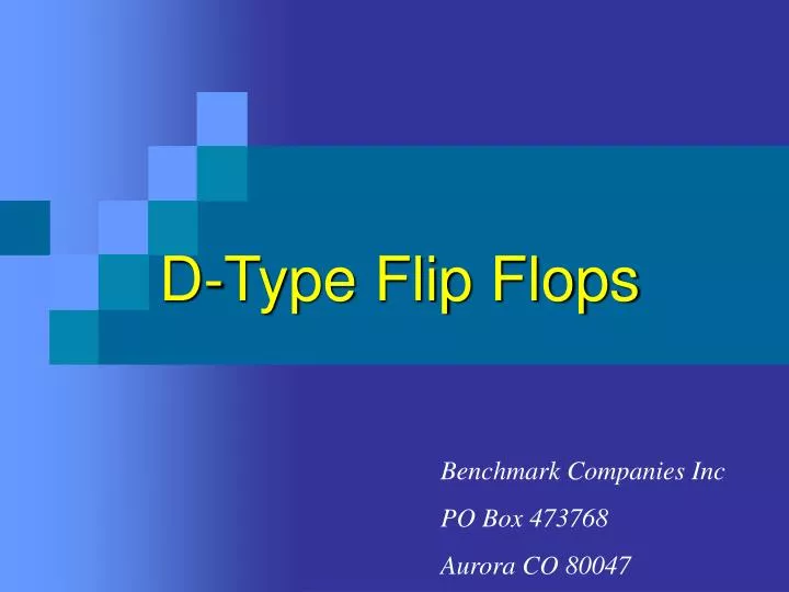 d type flip flops