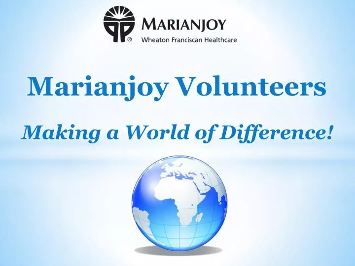 marianjoy volunteers