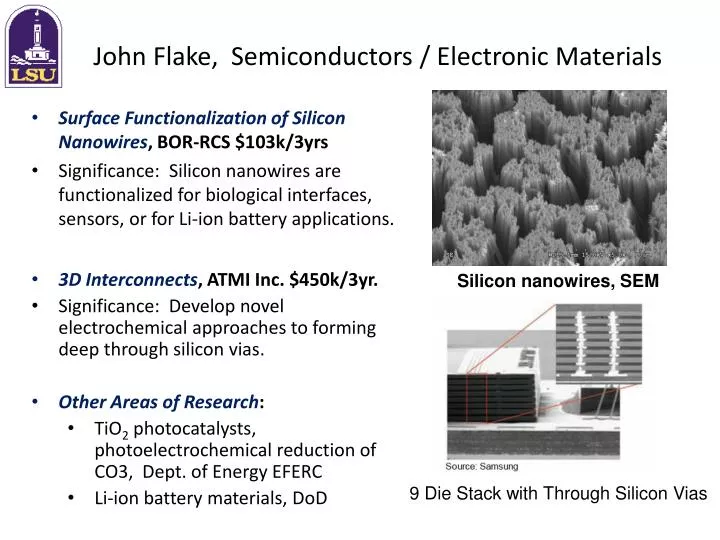 john flake semiconductors electronic materials
