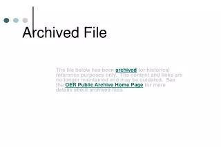 Archived File