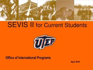 SEVIS II for Current Students