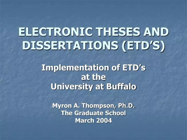 electronic theses and dissertations etd s