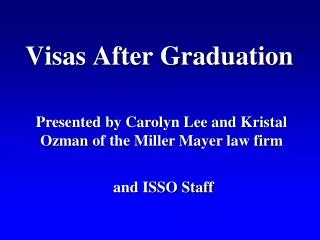 Visas After Graduation