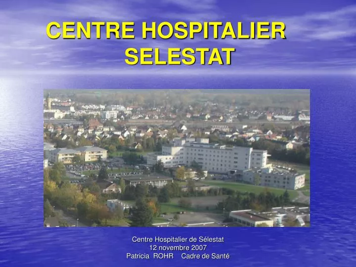 centre hospitalier selestat