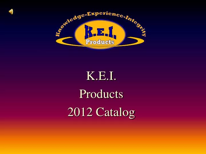 k e i products 2012 catalog