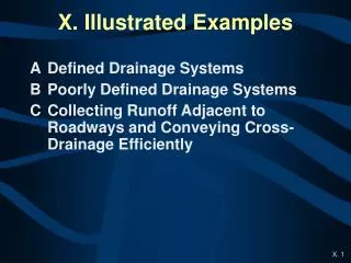X. Illustrated Examples