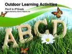 Outdoor Learning Activities - slide 1