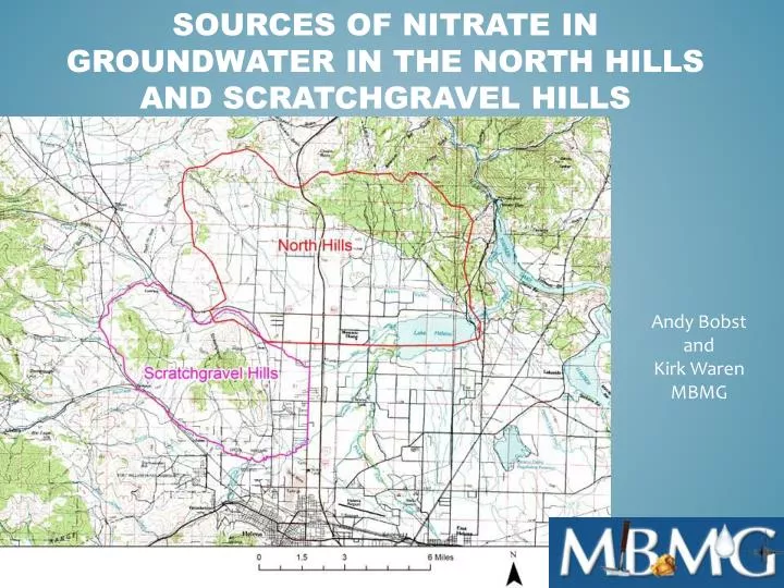 sources of nitrate in groundwater in the north hills and scratchgravel hills