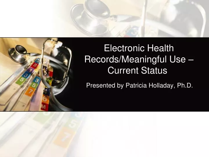electronic health records meaningful use current status