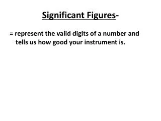 significant figures