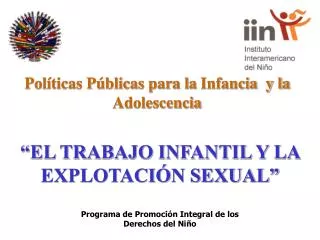 pol ticas p blicas para la infancia y la adolescencia